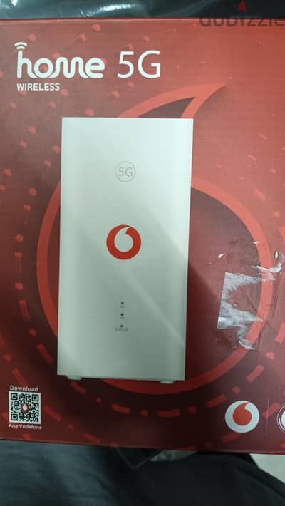 راوتر  five G. home wirlness من فودافون بشريحه ليس ارضي استخدم شعر فقط