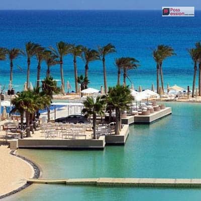 شالية للبيع متشطب بالتكيفات والمطبخ في هاسيندا الساحل الشمالي يرى بحر