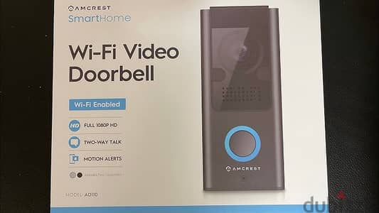 جرس باب ذكي Amcrest AD110 Smart Wi-Fi Doorbell جديد - علبة مفتوحة
