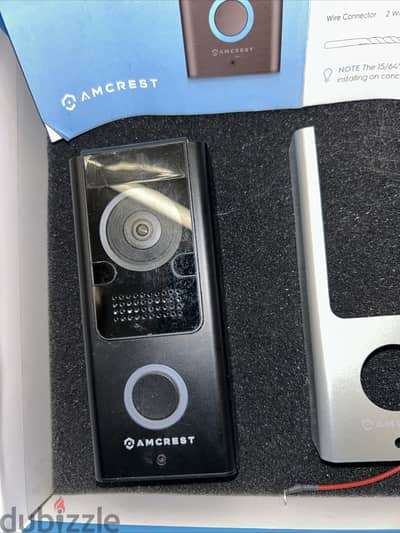 جرس باب ذكي Amcrest AD110 Smart Wi-Fi Doorbell جديد - علبة مفتوحة