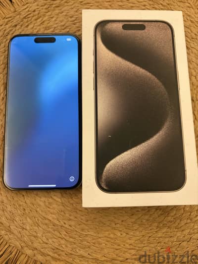 Iphone 15 pro battery 87% natural titanium no scratches