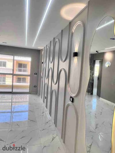 A stunning waterfront apartment on the second floor with the best finishes in the Dajla compound.