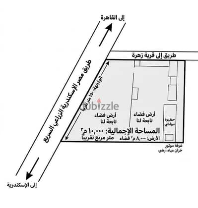 أرض بموقع استراتيجي مباشر على الطريق الزراعي مسجلة