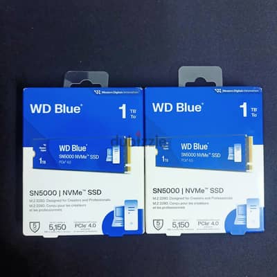 WD SN5000 SSD M. 2  للبيع 2 هارد 1 تيرا متبرشمين