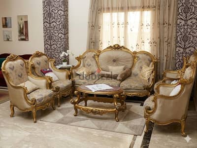 صالون فرنساوى دهبى فى بيج