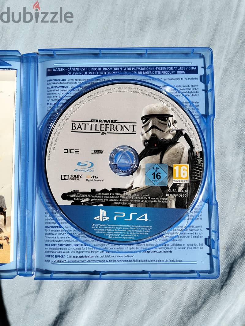 لعبة. ps4 battlefront  جديدة 1