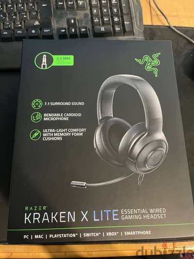 Razer kraken x lite gaming headset for xbox,playstation,mac and pc