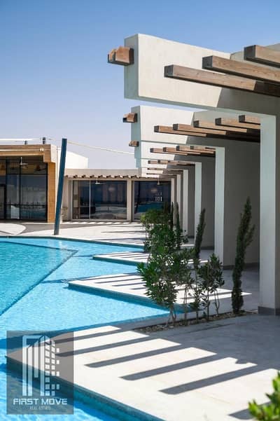شالية للبيع فى دايركشن وايت الساحل الشمالى  |متشطبة بالكامل بالتكيفات بمقدم 10% فقط واقساط متساوية على 9سنوات