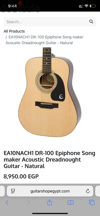 Acoustic Guitar Epiphone Dr100 جتيار اكوستك