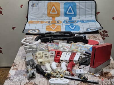 Nintendo Wii Red Edition كامل بمشتملاته