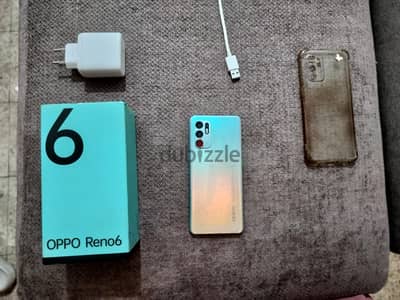 للبيع OPPO Reno 6 4G (١٢٨ جيجا / ٨ رام) - حالة ممتازة وشاحن طلقة!