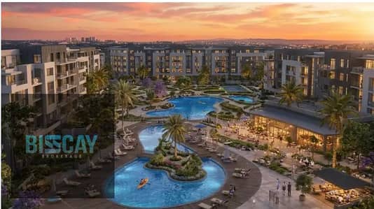 شقة للبيع أوبن فيو لاجون ولاند سكيب بحري بمقدم 10% وتقسيط علي 12 سنوات
