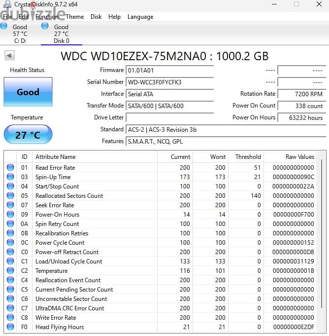 HDD 1TB WD BLUE 1