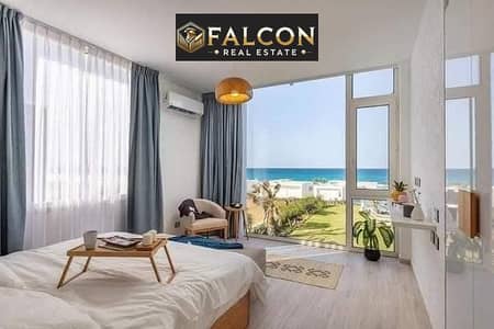 Instant with only 800k, sea front, fully equipped, Naia Bay Ras El Hekma, near Mountain View, La Vista , ceasar,  modon  & Fouka Bay