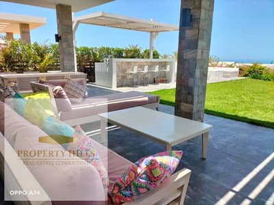 شاليه ارضي بجاردن راس الحكمه جاهزة للاستلام فورا بمجرد التعاقد من Coral Hills L