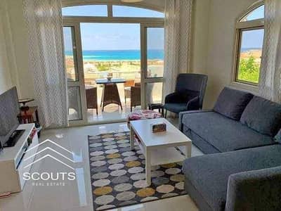 Chalet for sale in Ain Sokhna, double view of the sea and pool, in La Vista 6 village, next to Porto Sokhna, Telal and Monte Galala.