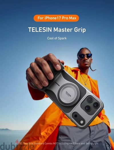 Telesin Iphone 17 Pro Max Magnetic Grip Kit - تصوير