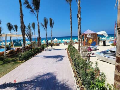 شاليه للبيع في Cali Coast  3 غرف نوم 2 حمام المساحة: 153 متر تراس: 18 متر تشطيب كامل Fully Finished Full Sea View من جميع الاتجاهات استلام فوري