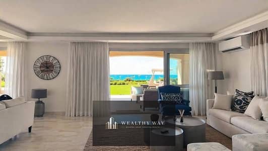 استلام فوري - شاليه ارضي بحديقة sea view من كل الغرف للبيع في لافيستا جاردنز العين السخنه بجوار بورتو و تلال السخنه la vista gardens ain sokhna