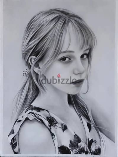 رسم بورتريه يدوي اعلي جوده