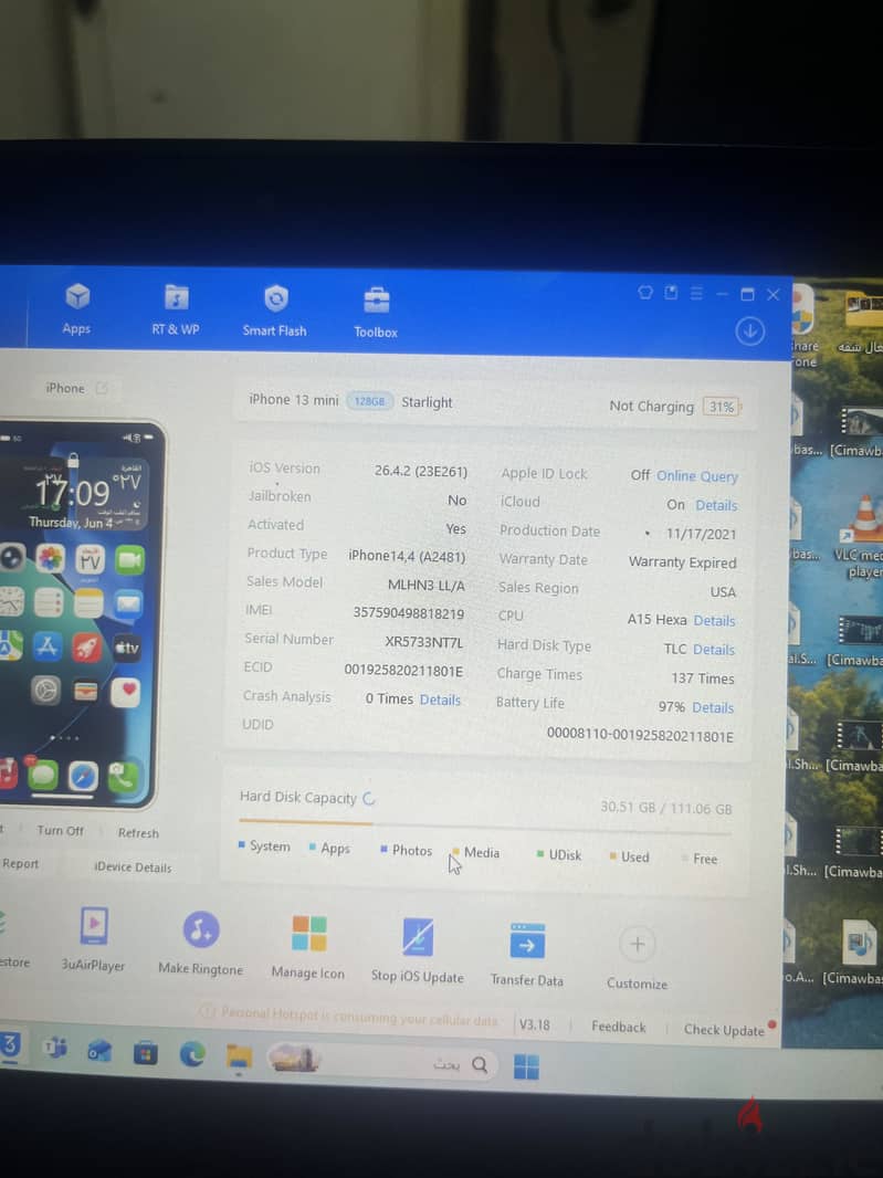 Iphone 13  mini 8