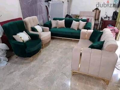 طقم انتريه جديد لقطه خشب زان ابيض