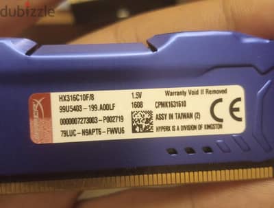 Kingston HyperX Fury 8GB DDR3 1600MHz