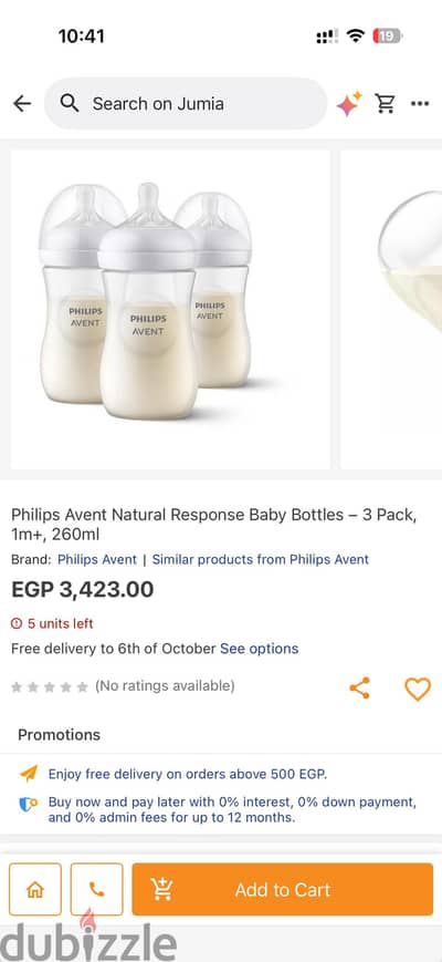 Avent natural feeding bottles set