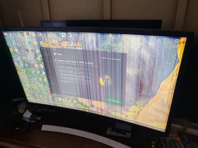 samsung 32 curved monitor تحتاج صيانة