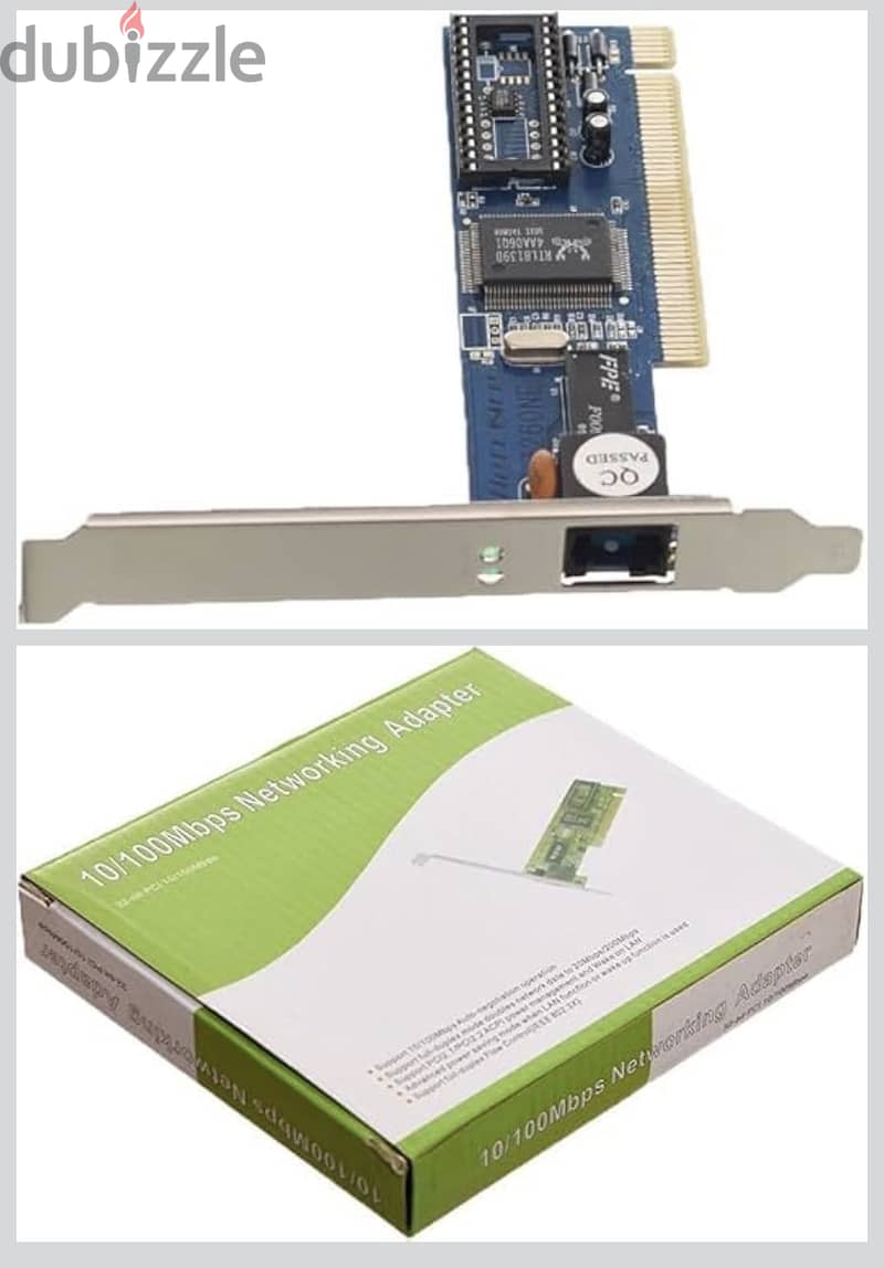 Pci Lan - Network Cards Networking Adapter 32-bit PCI 10/100 Mbps 1