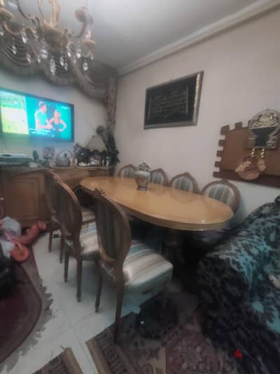 Wooden table ترابيزة سفره ٨ كراسي