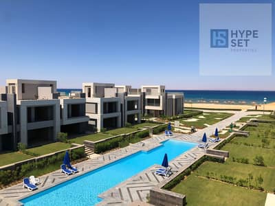 Chalet with garden for sale in La Vista Ray el Sokhna pool view immediate delivery finished praim location the windmills