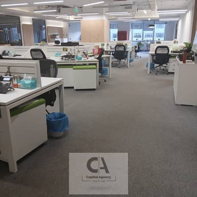 Office space for rent, 700 sq m, in Downtown near CFC - finished with air conditioning - Fifth Settlement