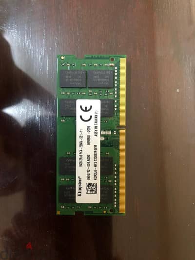 رامة لابتوب Kingston DDR4 32GB 2666MHz Laptop RAM