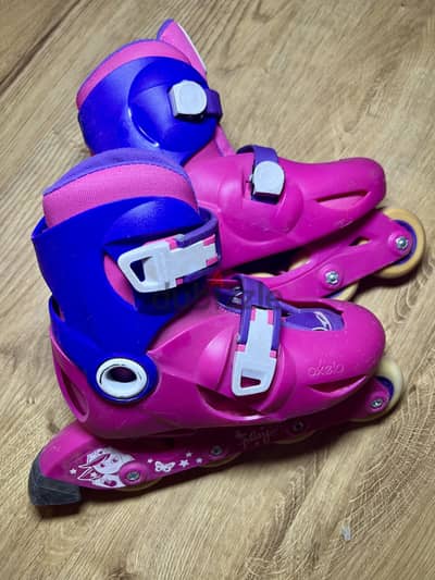 OXELO  original Kids' Skates - Pink/Purple (Decathlon)