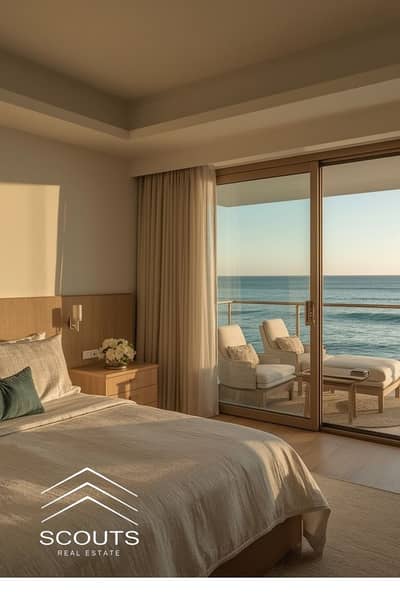 Apartment for sale immediate occupancy on the sea fully finished with a lagoon view in the heart of New Alamein City North Coast