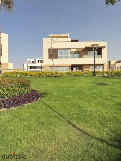 Ready To Move Villa in a unique location in Up Ville near to Golf Extension , New Giza , Swan Lake & near Arkan Plaza Sheikh  Zayed