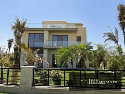 ستاند الون فيلا للبيع باقل سعر في الماركت وموقع متميز جدا بفيو علي لاند سكيب في كمبوند سيتي جيت التجمع الخامس