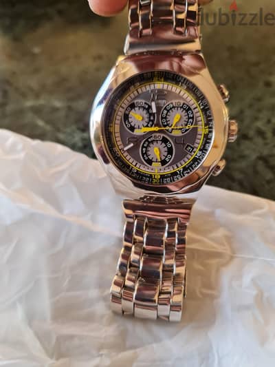 swatch irony size 48 original USA water resistant stainless