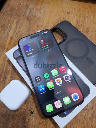iPhone 16 Pro Max - 256GB -Black - 91% + شاحن اصلي ٢٠ وات