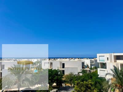 لسرعة البيع شاليه متشطب بالفرش سي فيو264 متر في سي شيل الساحل الشمالي سيدي عبدالرحمن  برايم لوكيشن اوبن فيو SeaShell North Coast