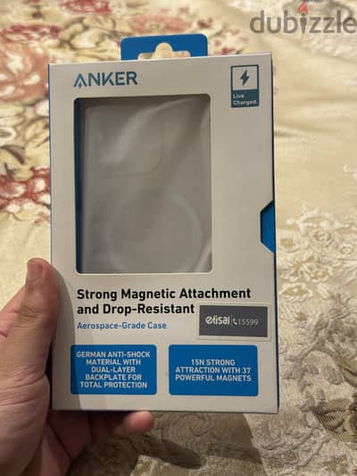 Anker 15 pro max clear magsafe case with screen protector