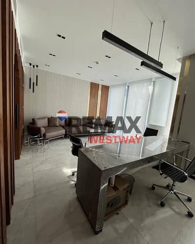 مكتب للايجار في بارك ستريت الشيخ زايد A luxurious Office for rent in park street el sheikh zayed
