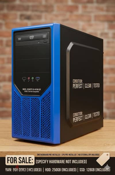 كيسة جيمنج ومونتاج i7 جيل ثاني + SSD 128GB