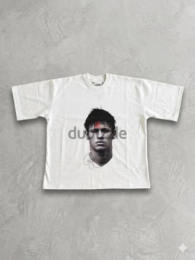 White T- Shirt Neymar box fit