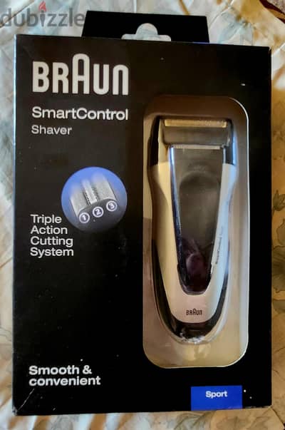 Braun smart control shaver sport براون حلاقه بثلاث شفرات