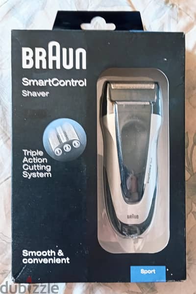 Braun smart control shaver sport براون حلاقه بثلاث شفرات