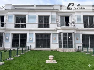 Corner townhouse villa 318 m in the Garden phase ready to move in at Club Park in Mountain View i City Compound Fifth Settlement New Cairo