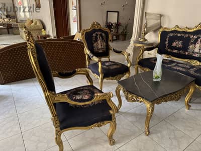 صالون ابيسون  جوبلان إنجليزي كامل بالترابيزات الجانبية