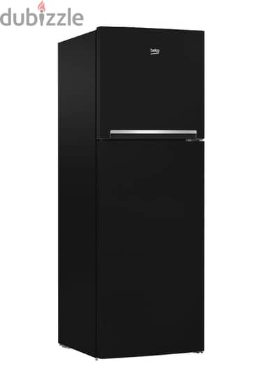 Beko 314 L Refrigerator Black Double Door